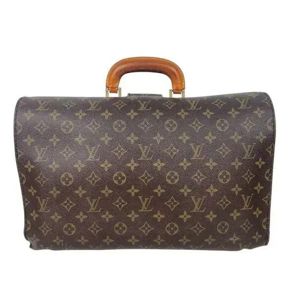 LOUIS VUITTON Monogram Serviette Fermoir Business Bag, Dr’s Briefcase Vintage - Picture 2 of 16